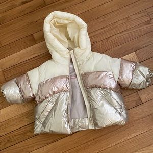 Zara puffer coat - girls - 9-12M
